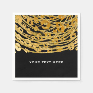 Golden Glam Cheetah-Druck Exotischer Druck Party Serviette