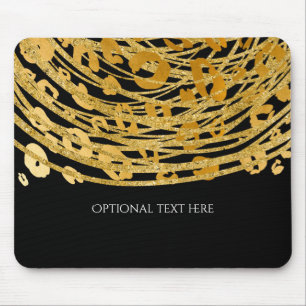 Golden Glam Cheetah Print Exotic Animal Print Mousepad