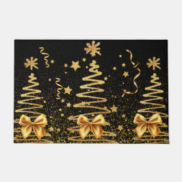 Golden Glam mettalic Xmas funkelnd elegantes schwa Fußmatte
