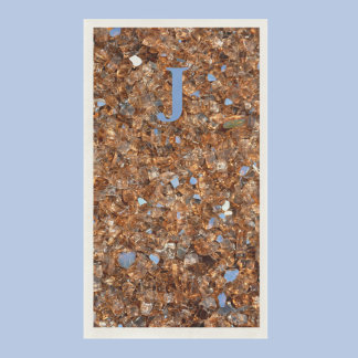 Golden Glass Bronze mit Initialen Serviette