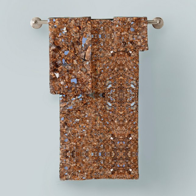 Golden Glass Brown Badhandtuch Set (Von Creator hochgeladen)