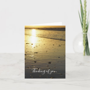 Golden Glassy Sand Denken Sie an Ihre Karte