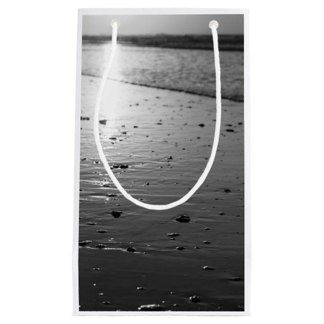 Golden Glassy Sand Grayscale Kleine Geschenktüte (Vorderseite)
