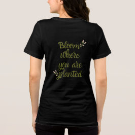 Golden Glitter Inspirational Schwarzes T-Shirt Tri-Blend Shirt