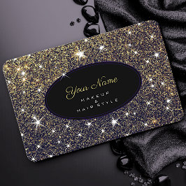 Golden Glitzer Stars Elegante Luxus Stilvolle Blin Visitenkarte