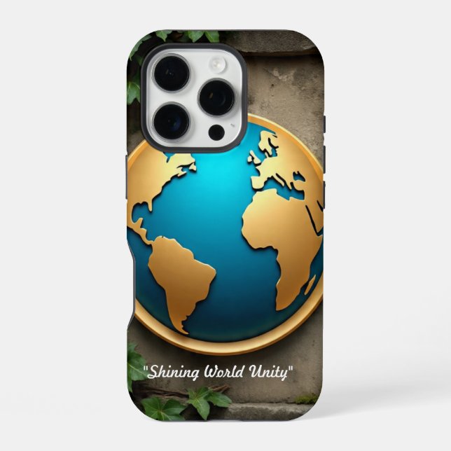 "Golden Globe Glory" iPhone Hülle (Rückseite)