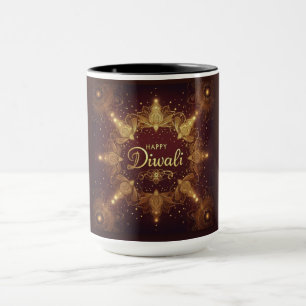 Golden Glow Diwali Tasse