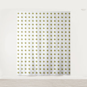 Golden Glow - Gelbes Gemstone Blume Design Wandteppich