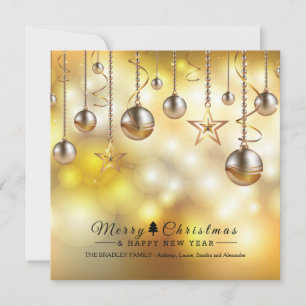 Golden Glow Holiday Cards Feiertagskarte
