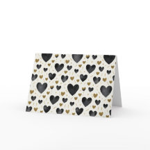 Golden Glow & Ink: Elegantes Herz