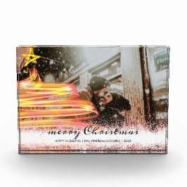 Golden Glow Tree Star Glitzer Foto