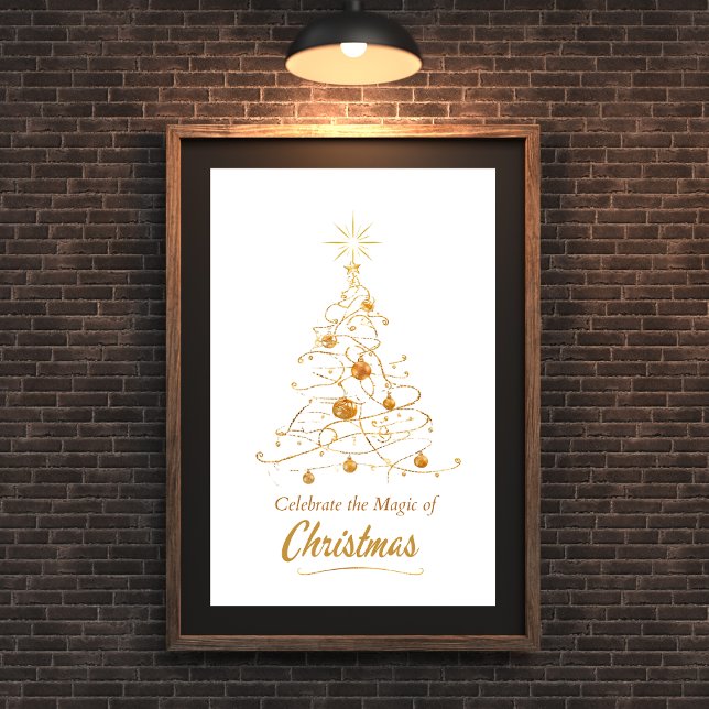 Golden Glow Weihnachtsbaum Poster (Von Creator hochgeladen)