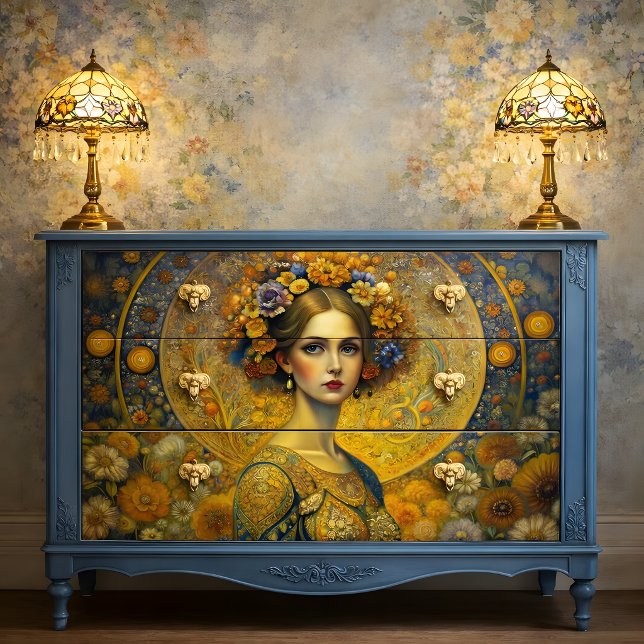 Golden Goddess Decoupage Seidenpapier (Golden Goddess Decoupage Tissue Paper)