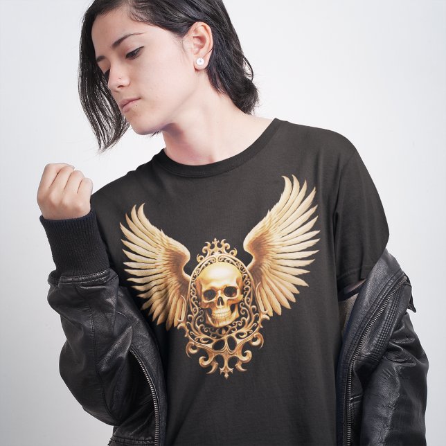 Golden Gothic Skull Sigil T-Shirt (Von Creator hochgeladen)