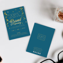 Golden Grand Opening Business UAWG Einladungskarte