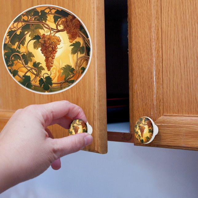 Golden Grapes Keramik Knochen Keramikknauf (Von Creator hochgeladen)