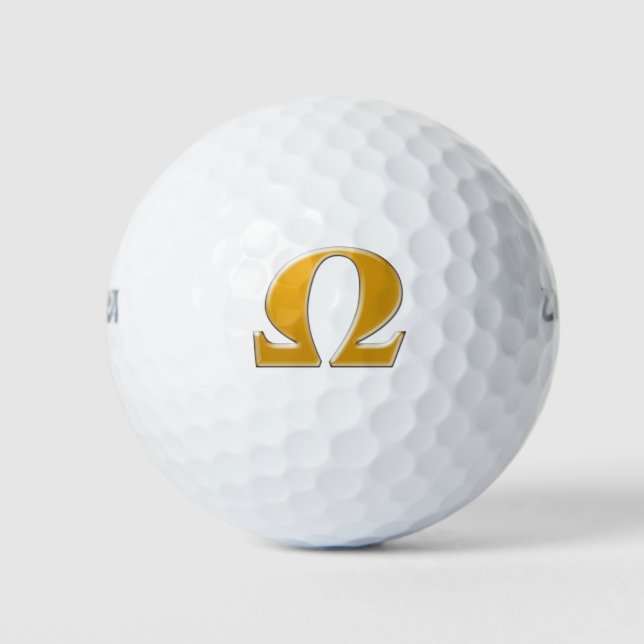 Golden Greece Omega - Symbol des Widerstands Golfball (Vorderseite)