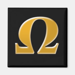 Golden Greece Omega - Symbol des Widerstands Magnet