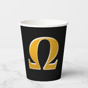 Golden Greece Omega - Symbol des Widerstands Pappbecher