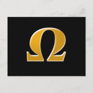 Golden Greece Omega - Symbol des Widerstands Postkarte