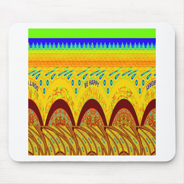 Golden green African Traditional Color Mousepad (Vorne)