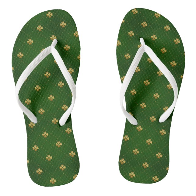 Golden Green Cloud Flip Flops (Fußbett)