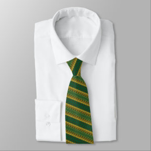 Golden Green Neck Tie - Moderne Krawatte