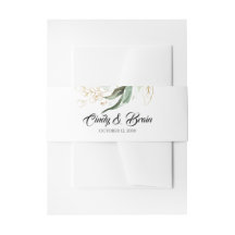 Golden Greenery Blätter Hochzeit