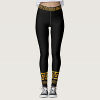 Golden griechisch wichtige athletische Leggings