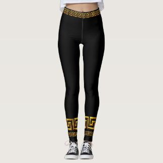 Golden griechisch wichtige athletische Leggings