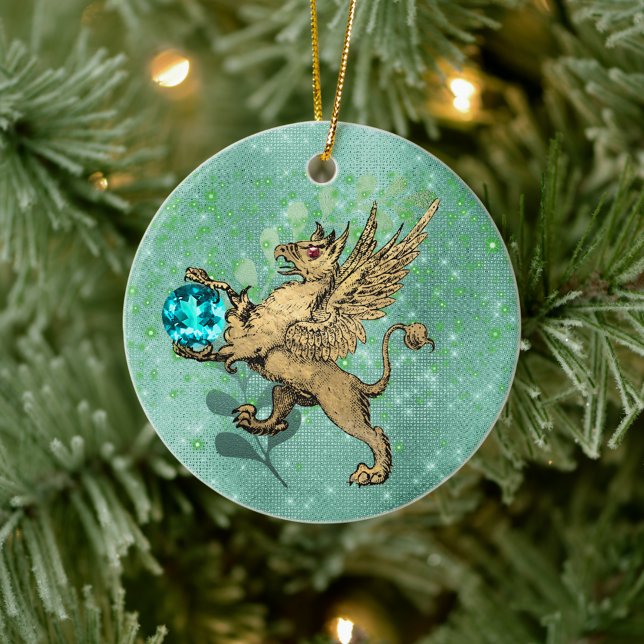 Golden Griffin Keramik Ornament (Von Creator hochgeladen)