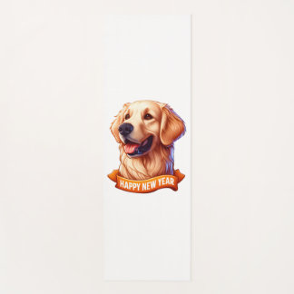 Golden Grin Tongue Out für ein glückliches Neues J Yogamatte