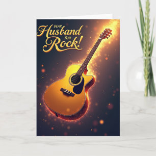 Golden Guitar Ehemann Karte