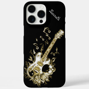 Golden Guitar Melody in Motion iPhone 16 Pro Max Hülle