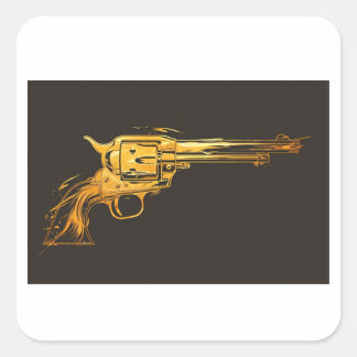 Golden Gun Cowboy Aufkleber
