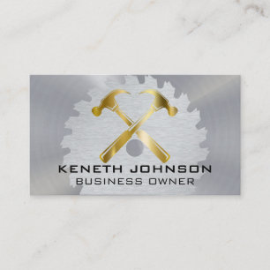 Golden Hammers   Säge   Konstruktion Visitenkarte