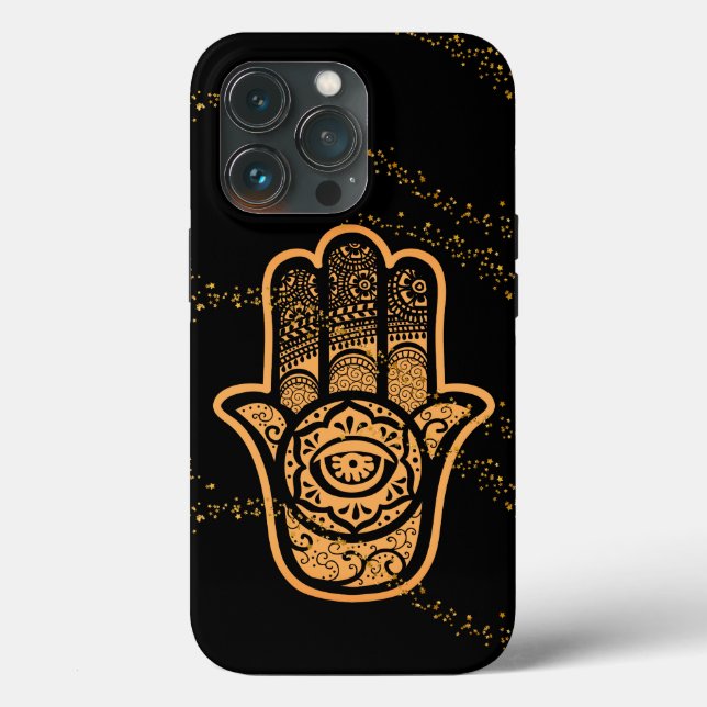 Golden Hamsa Hand Case-Mate iPhone Hülle (Rückseite)