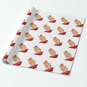 Golden Hamster Weihnachten Geschenkpapier