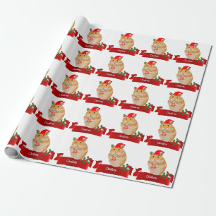 Golden Hamster Weihnachten Geschenkpapier