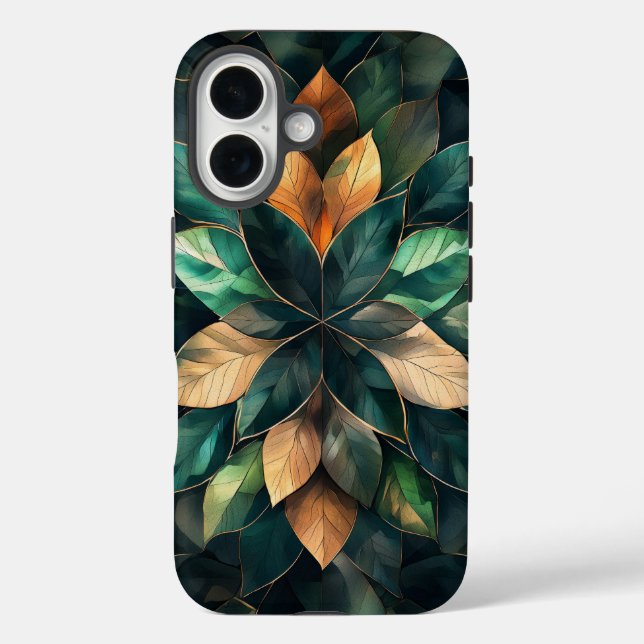 Golden Harmony Leaf Phone Case (Rückseite)