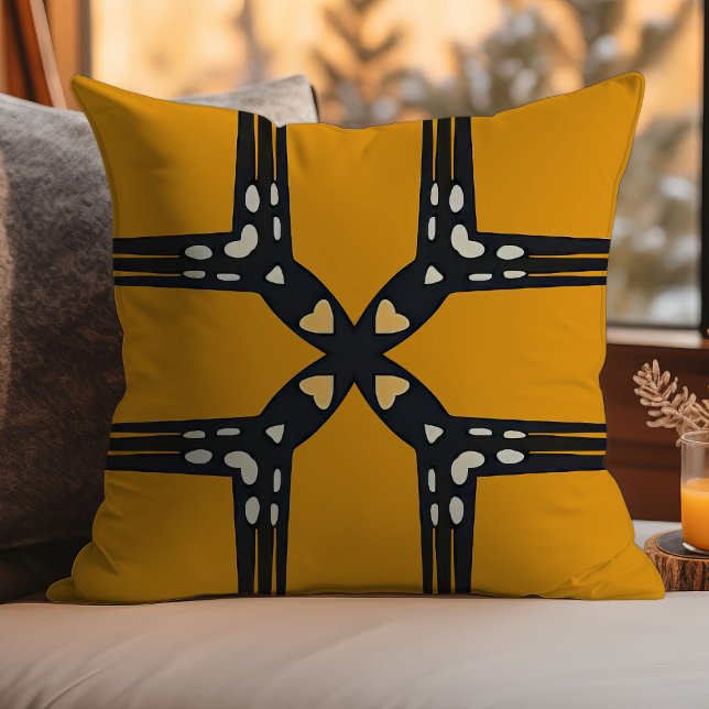 Golden Harmony Throw Cushion Kissen (Von Creator hochgeladen)