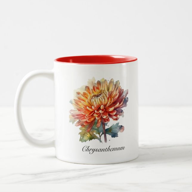 Golden Harvest Chrysanthemum, Brauch Zweifarbige Tasse (Links)