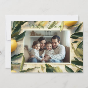 Golden Harvest Sukkot Grußkarte Einladung