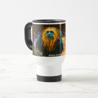 Golden Header Lion Tamarin Travel Mug Reisebecher