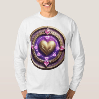 Golden Heart Mandala T-Shirt