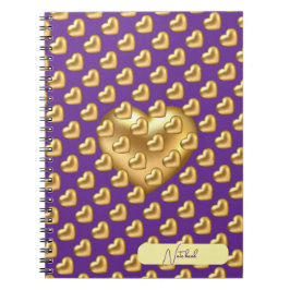 Golden Heart Notebook Notizblock