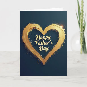 Golden Heart Vatertagskarte Karte
