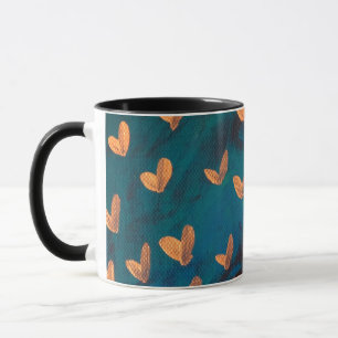 Golden Hearts Ringer Combo Tasse