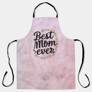 Golden Hearts Trendy Schrift Beste Mutter Aller Ze Schürze