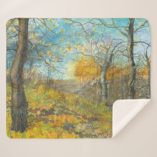 Golden Herbst in einem Eichenhain Sherpadecke